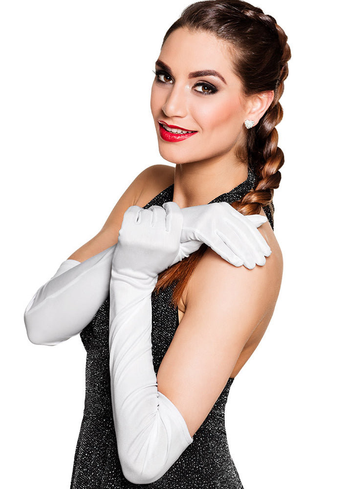handschuhe weiß lang Handschuhe in Weiß für Damen lang